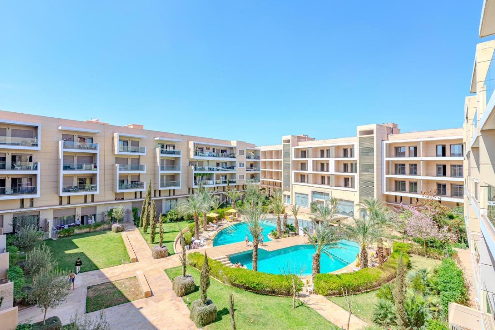 マラケシュRoyal Deluxe Platinum - Marrakech, Luxe Pool Viewアパートメント エクステリア 写真